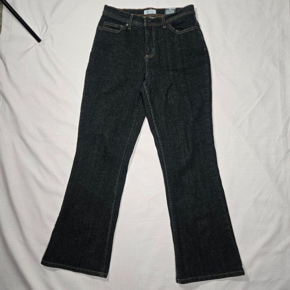 Vintage Y2K Mid Rise Bootcut Dark Wash Denim Jeans Size 27 Like New
